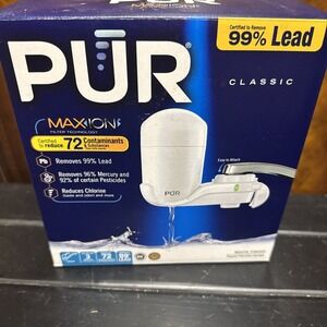 PUR MAXION Basic Faucet Filtration System Metallic Grey. New in Box